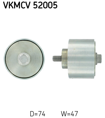 kreipiantysis skriemulys, V formos rumbuotas diržas - VKMCV 52005 SKF